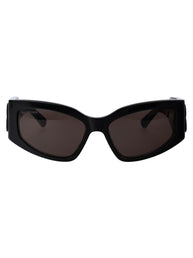 Balenciaga Grey Nylon Mono Square Sunglasses - Image 7