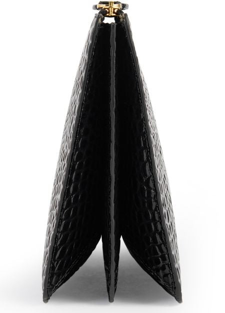 TOTEME Croc-effect tri-compartment leather clutch - Image 7