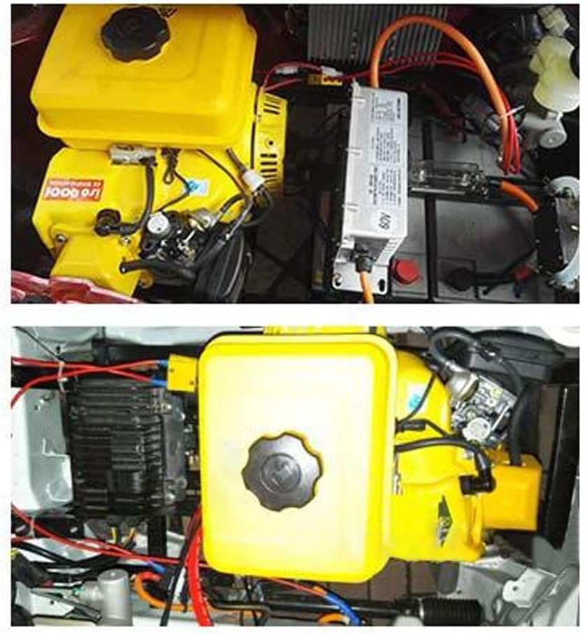 Electric Car Gasoline Generator, Range Extender Electric Start Automatic Frequency Conversion Tricycle Generator 5KW (48V, Integrated Tank)