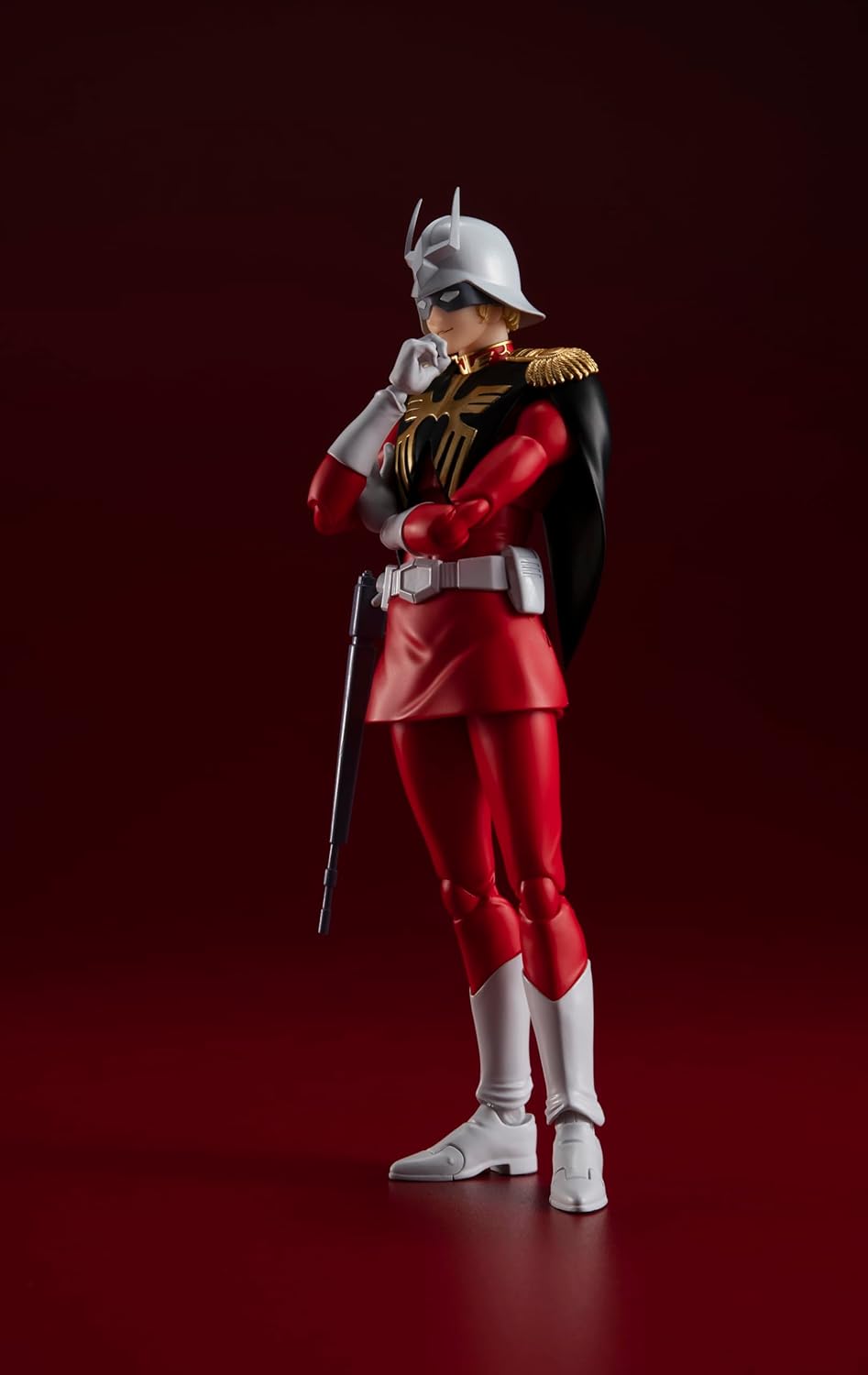 TAMASHII NATIONS S.H. Figuarts Mobile Suit Gundam Char Aznable, Approx. 6.1 inches (155 mm), PVC & ABS, Pre-painted Action Figure