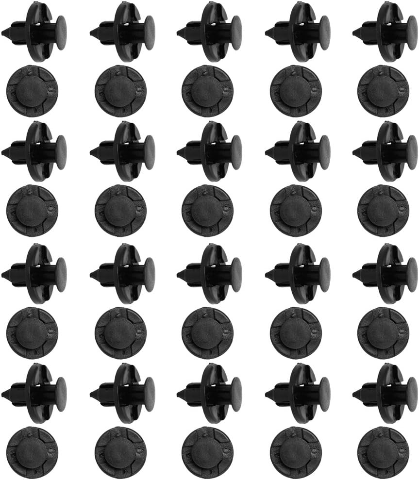 KOZEEY日産用 ホール リベット ファスナー 泥フラップ バンパー フェンダー クリップ 8mm 20個