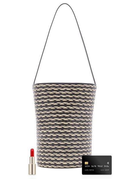 THE ROW N/S Beau small raffia bucket bag - Image 7