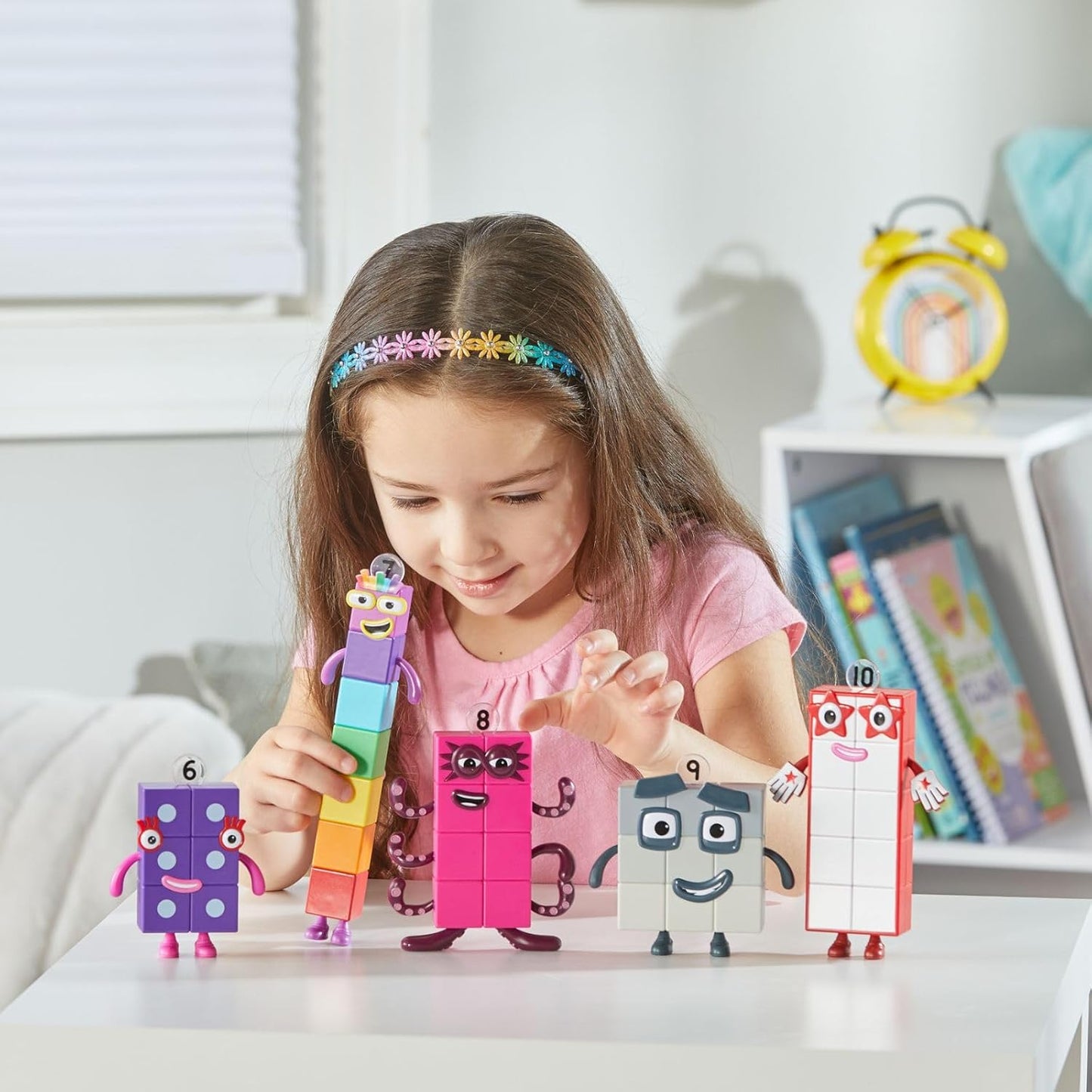 Numberblocks Friends Six to Ten Number Blocks Character Figure, 5 Pack 95357 Authentic