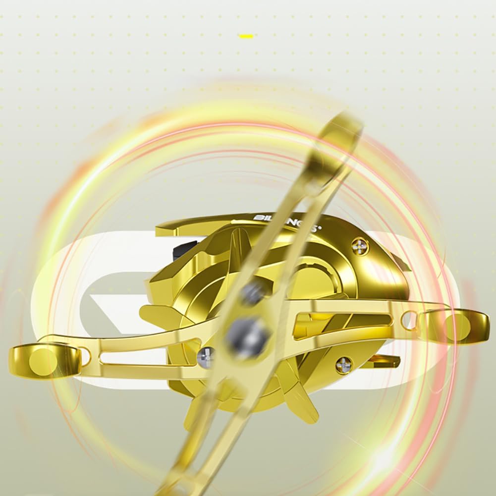 Bait Reel, Saltwater Fishing, Freshwater Fishing, Dual Use, 7.2:1 Gear Ratio, Maximum Drag Force, 17.6 lbs (8 kg), Fishing Reel, Magnetic Brake, Super Strong Reel