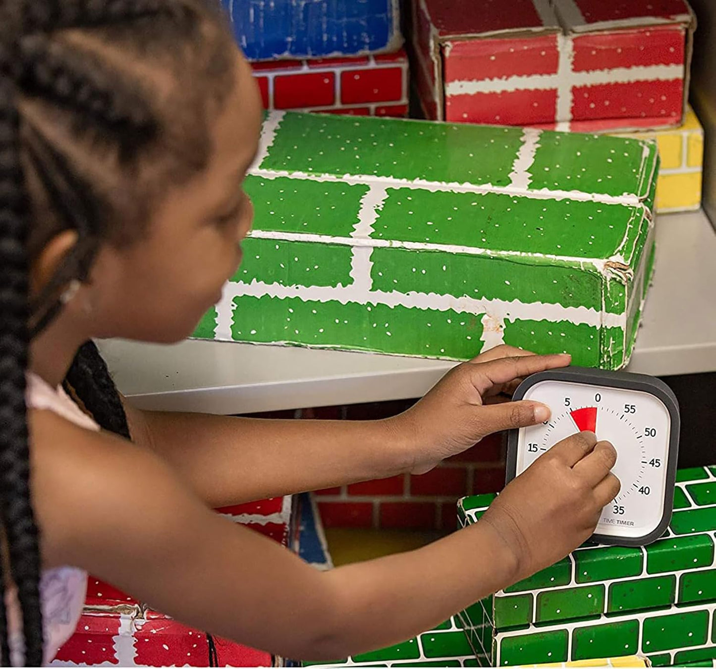 TIME TIMER MOD 9cm 60分 タイムタイマー モッド(カバー付き) チャコールグレイ 時間管理 学習タイマー TTM9-W 正規品