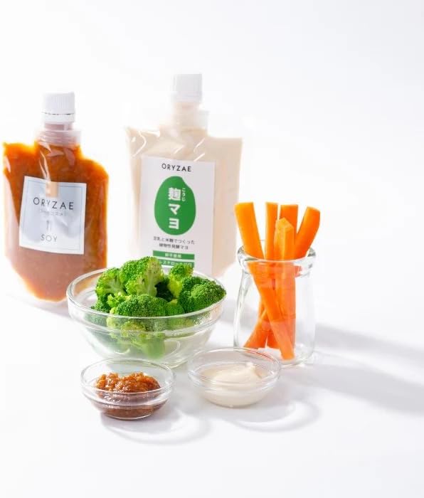 【Made with Soy Milk and Rice Koji】ORYZAE Koji Mayo 180g Mayonnaise - Additive-Free, Plant-Based Fermented Mayonnaise 【Domestic Production】Egg-Free, Cholesterol-Free, Vegan, Seasoning, Dressing