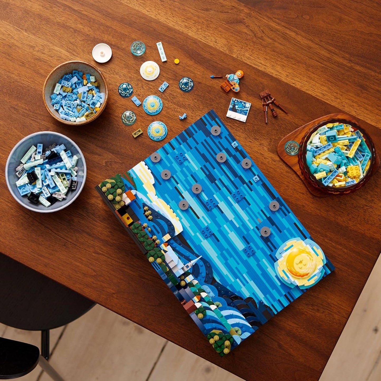 LEGO Ideas Van Gogh "Starry Night" 2316 Piece Toy Toy Birthday Christmas Present Blocks Mother's Day Father's Day Men Women Oil Painting Art Model Art Collection Interior Fashion 21333