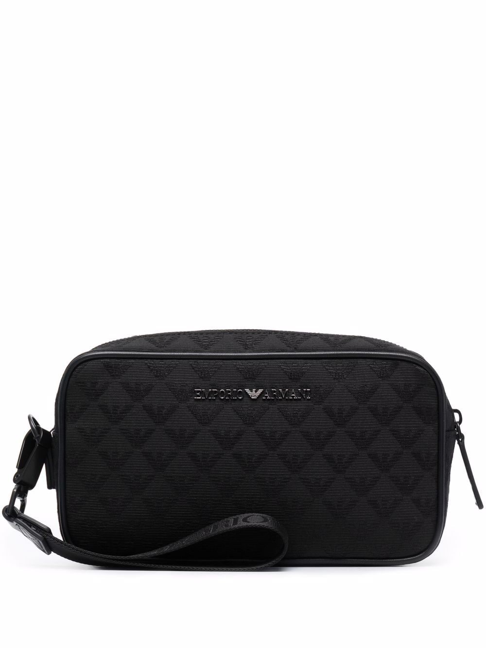Emporio Emporio Armani Exclusive Allover Logo Wash Bag - Image 7