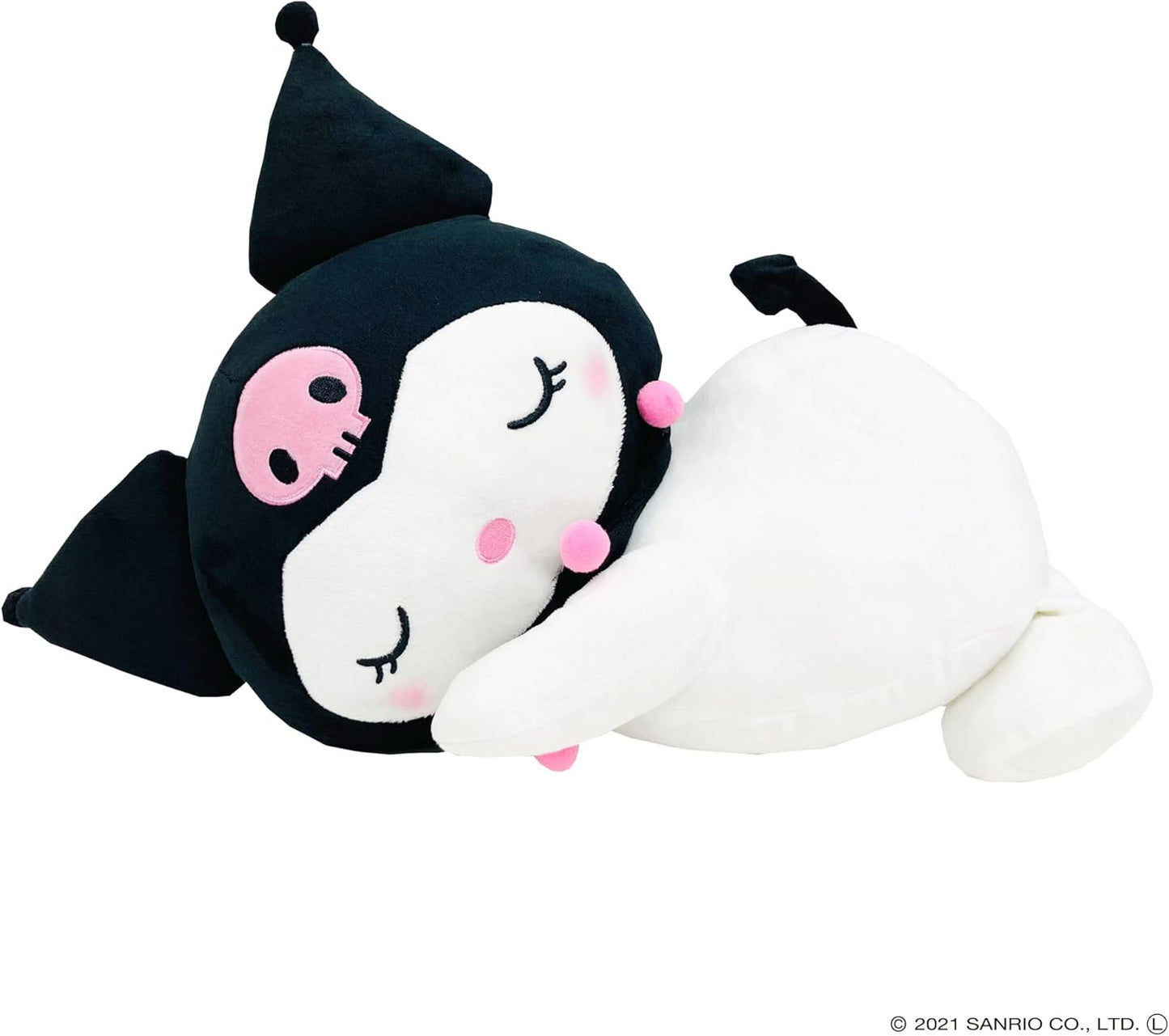 MORIPiLO Sanrio Cushion, Kuromi-chan, Large Plush Toy, Black (Companion Pillow M Size Approx. 45 cm) MORISHITA Pillow 4620753