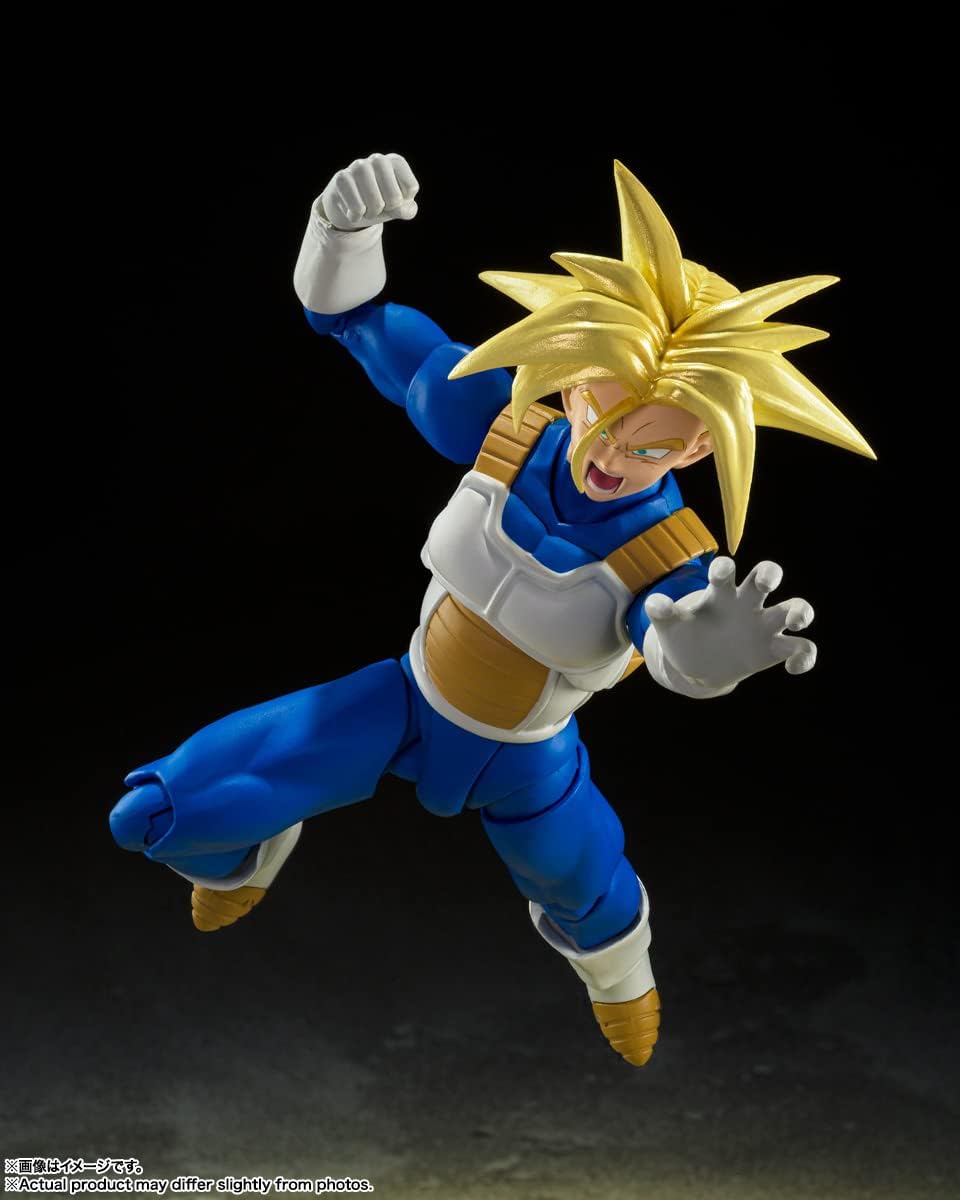 BANDAI SPIRITS S.H. Figuarts Dragon Ball Super Saiyan Trunks - Hidden Super Power, Approx. 5.5 inches (140 mm), PVC & ABS, Painted Action Figure