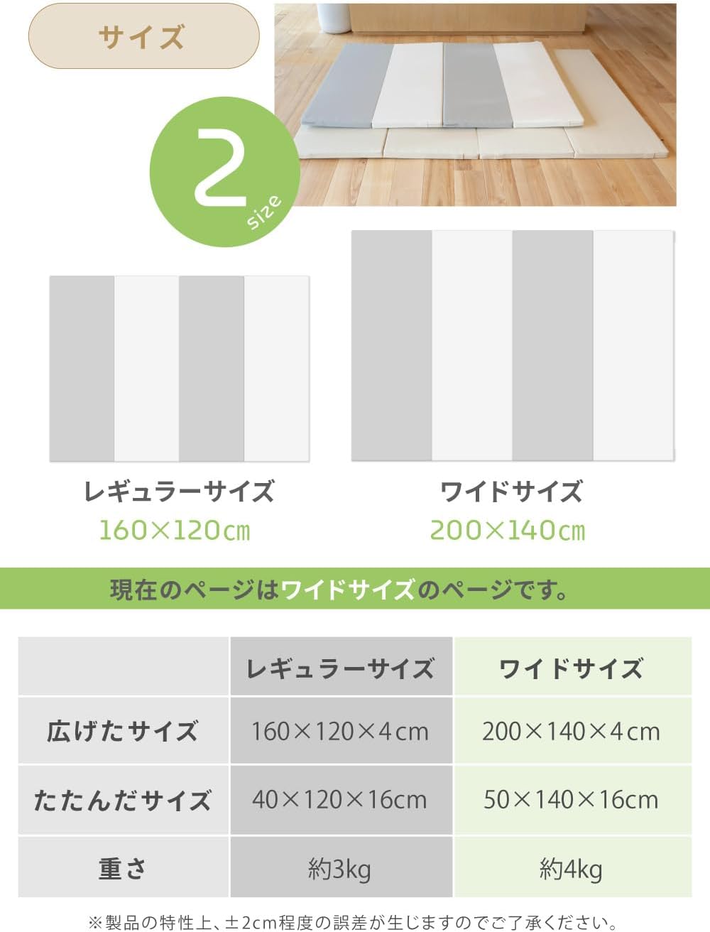 (ケラッタ) プレイマット 折りたたみ リバーシブル 赤ちゃん 床暖房 1級防音 防水 厚手