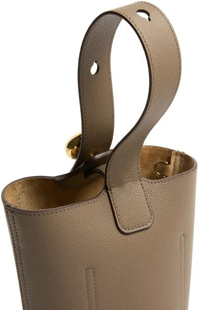 LOEWE Mini Pebble bucket in soft grained calfskin - Image 7
