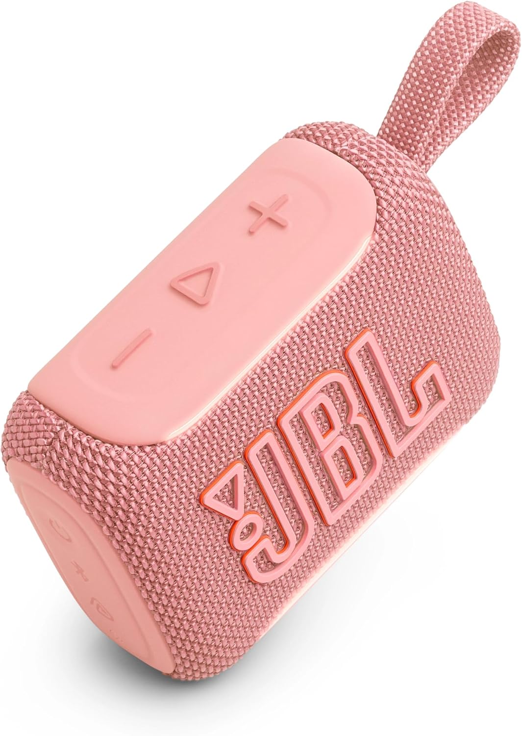 JBL JBLGO5PIKJN GO5 Bluetooth Speaker, USB C Charging, IP68 Dustproof, Waterproof, Lossless Playback, Ambient Edge Light, AirTouch, Stereo Pairing, Small, App Compatible, Auracast Compatible, Passive