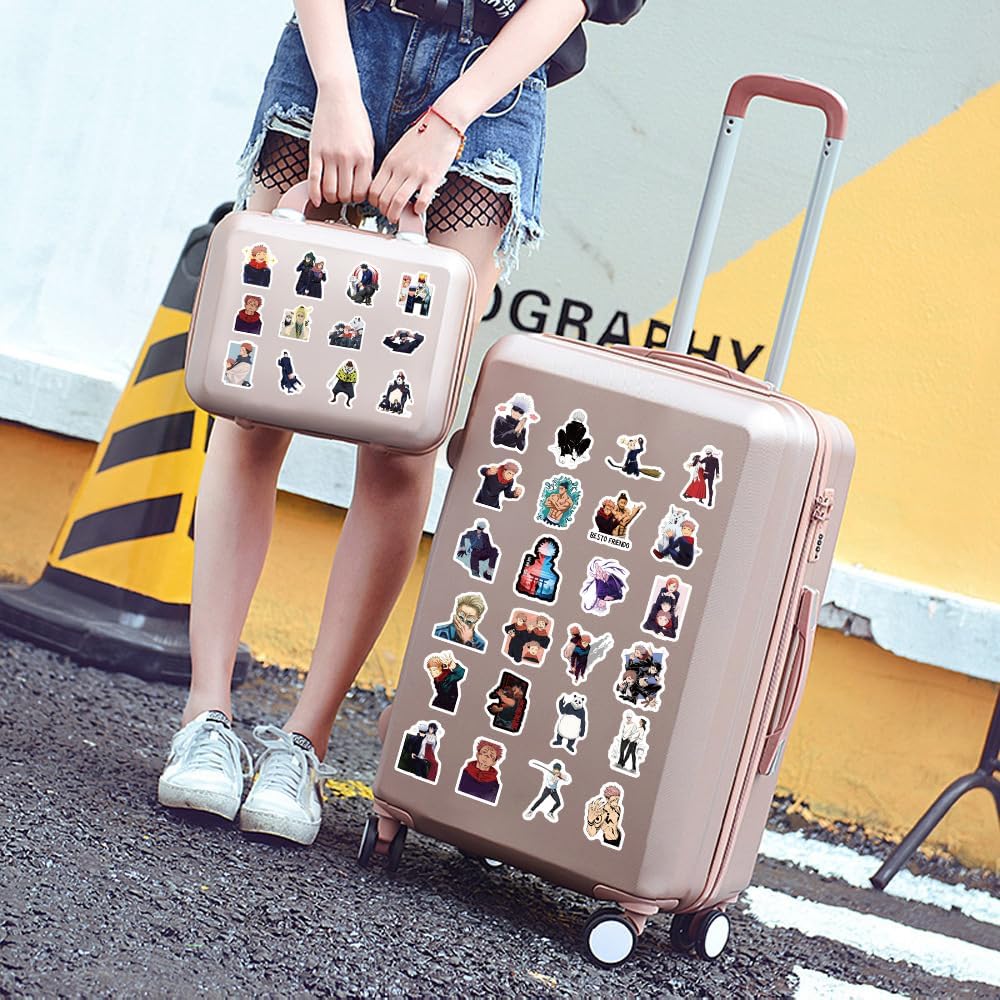 100 Pieces Magical Warfare Gojo Sticker Collection Sticker Set, Anime, Manga, Cute, Notebook, Children's Stickers, Waterproof PVC Stickers, Character Goods, Surroundings, Popular, Pictures, Gift, DIY