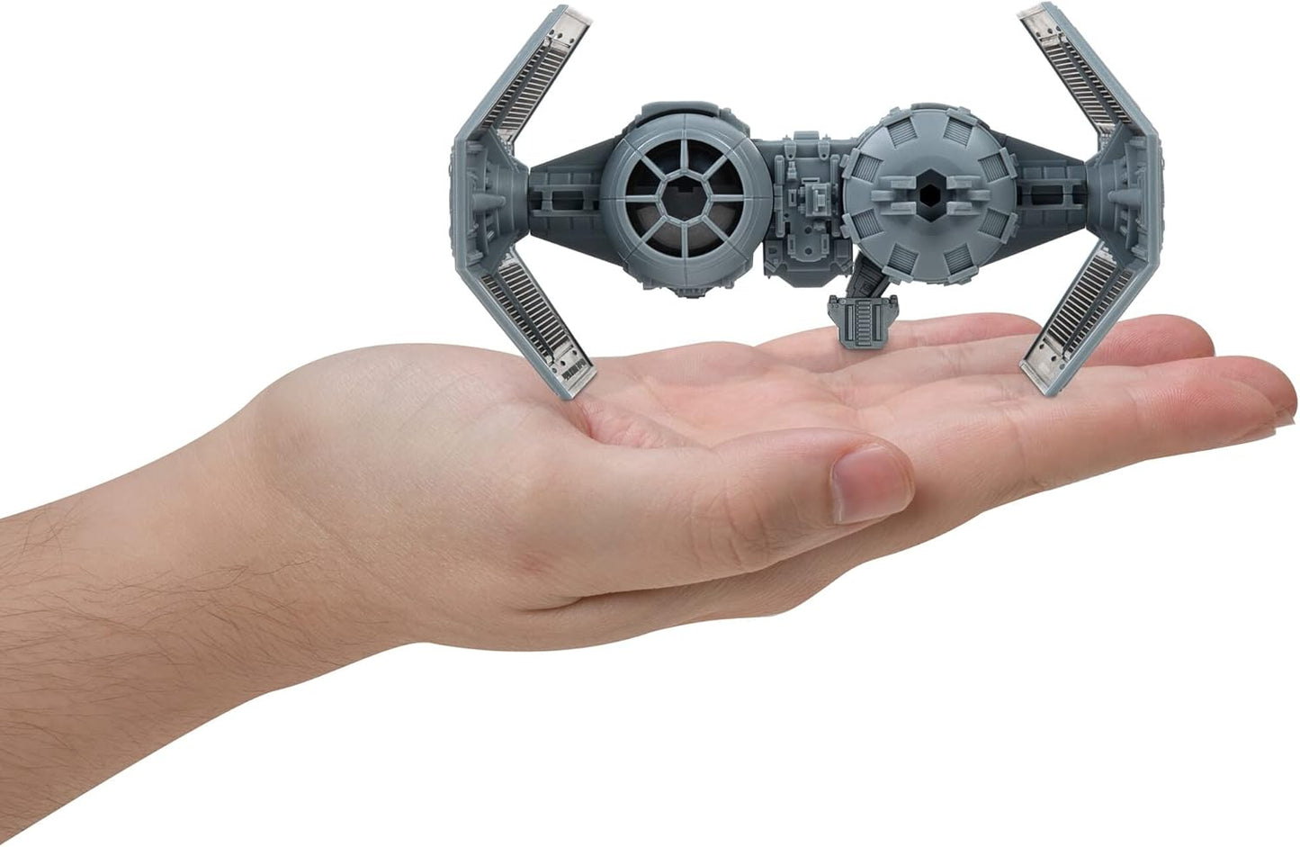 Star Wars Micro Galaxy Squadron TIE Bomber - Vehículo de clase caza estelar de 5 pulgadas con accesorio de micro figura de piloto TIE de 1 pulgada