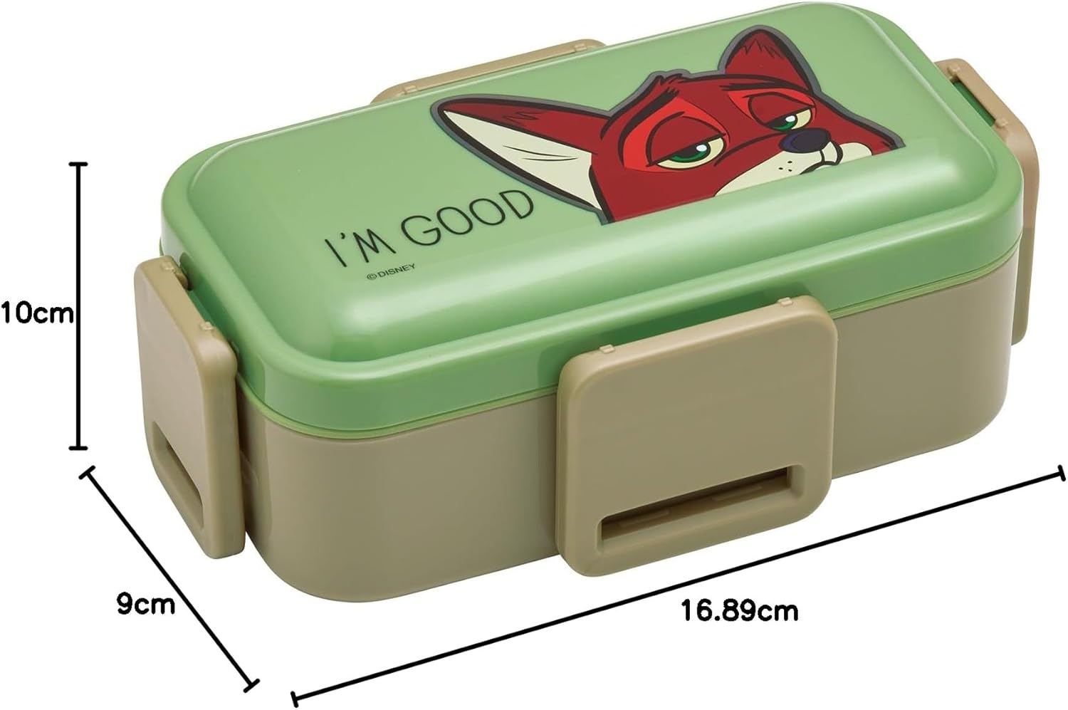 Skater PFLW4AG-A 2-Tier Lunch Box, 20.3 fl oz (600 ml), Women's, Made in Japan, Fluffy Dome Lid, Lunch Box, Dishwasher Safe, Microwave Safe, Disney Zootopia Nick