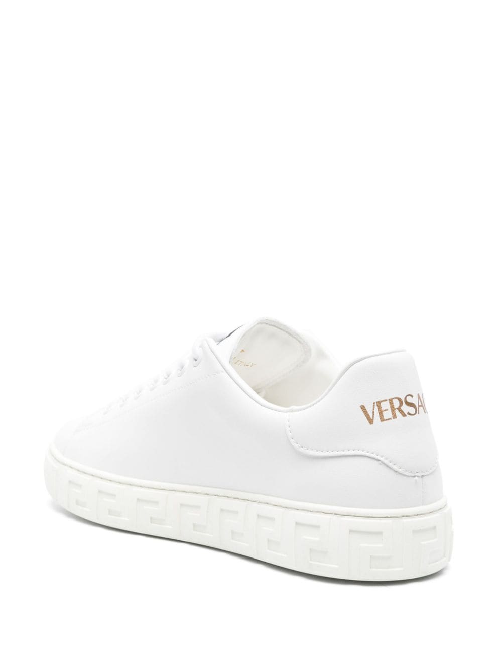 Versace ヴェルサーチグレカレザースニーカー - Image 7