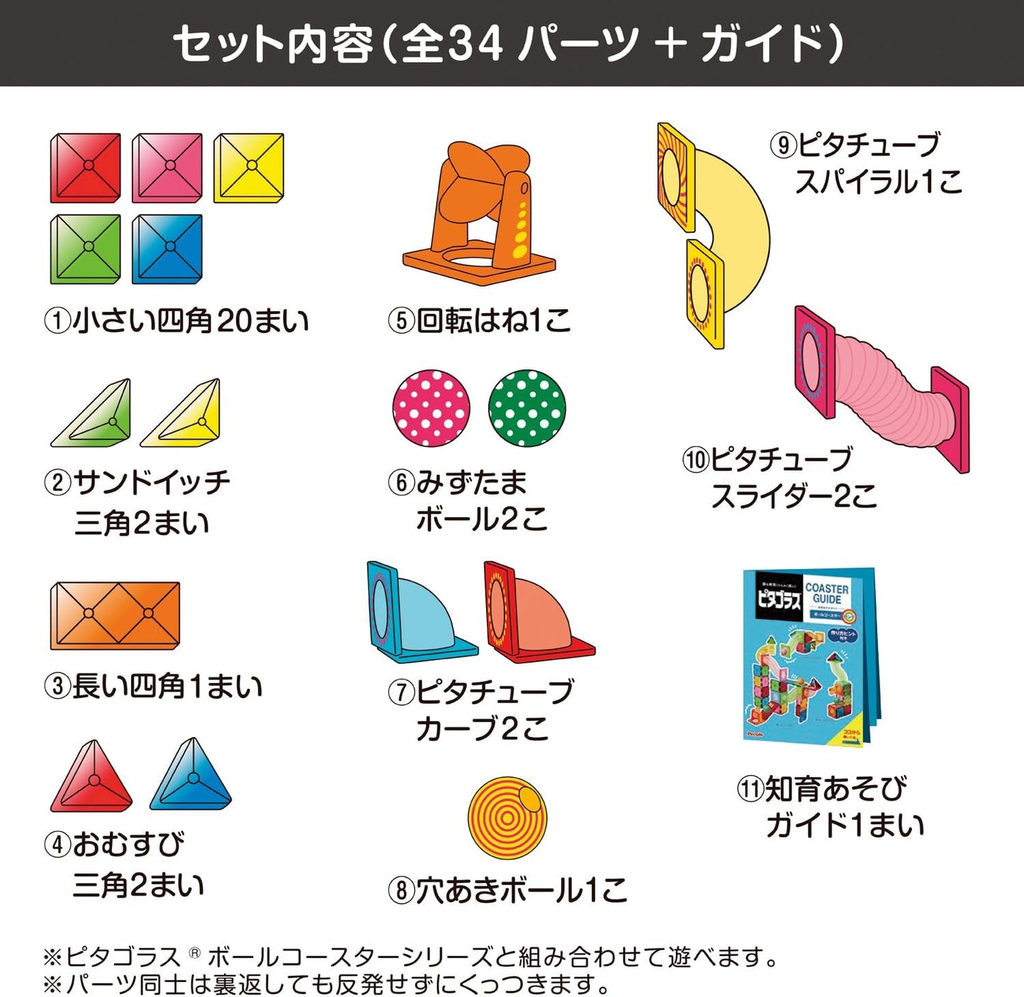 People Pythagoras (R) Full of Education! Ball Coaster Long, Playing with the Power of Magnets, Grow Inspiration, PGS-147