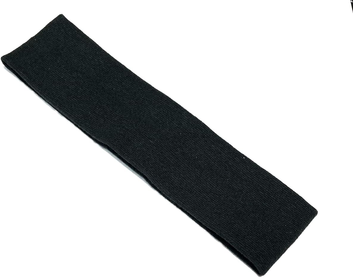 Turban, Made in Japan, Cotton Fabric, 2.0 inches (5 cm), Sold as a Set, Hair Band (Black 3)