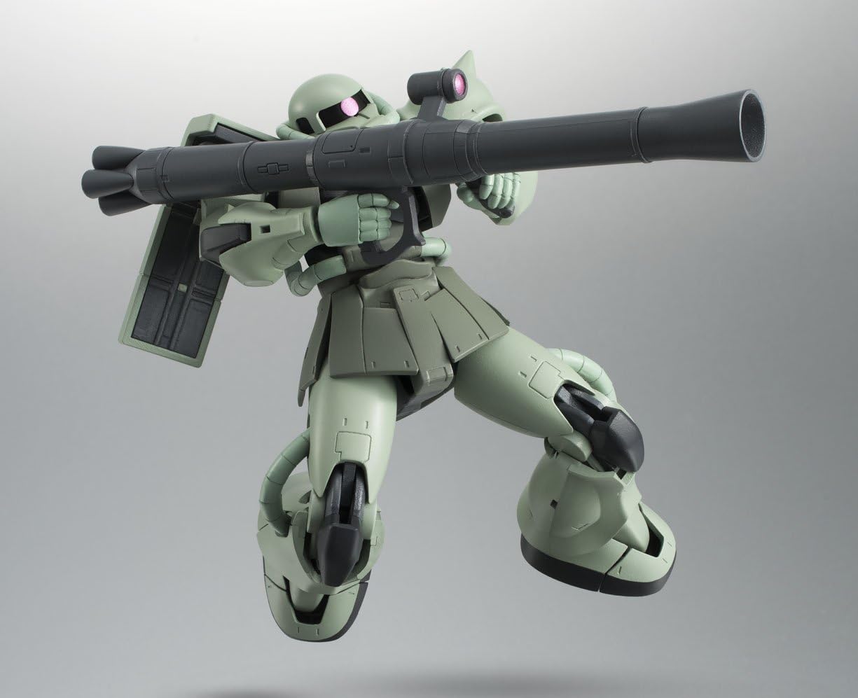 TAMASHII NATIONS Robot Spirits Mobile Suit Gundam Side MS MS-06 Mass Production Zaku Version, A.N.I.M.E. Approx. 4.9 inches (125 mm), ABS & PVC Painted Action Figure