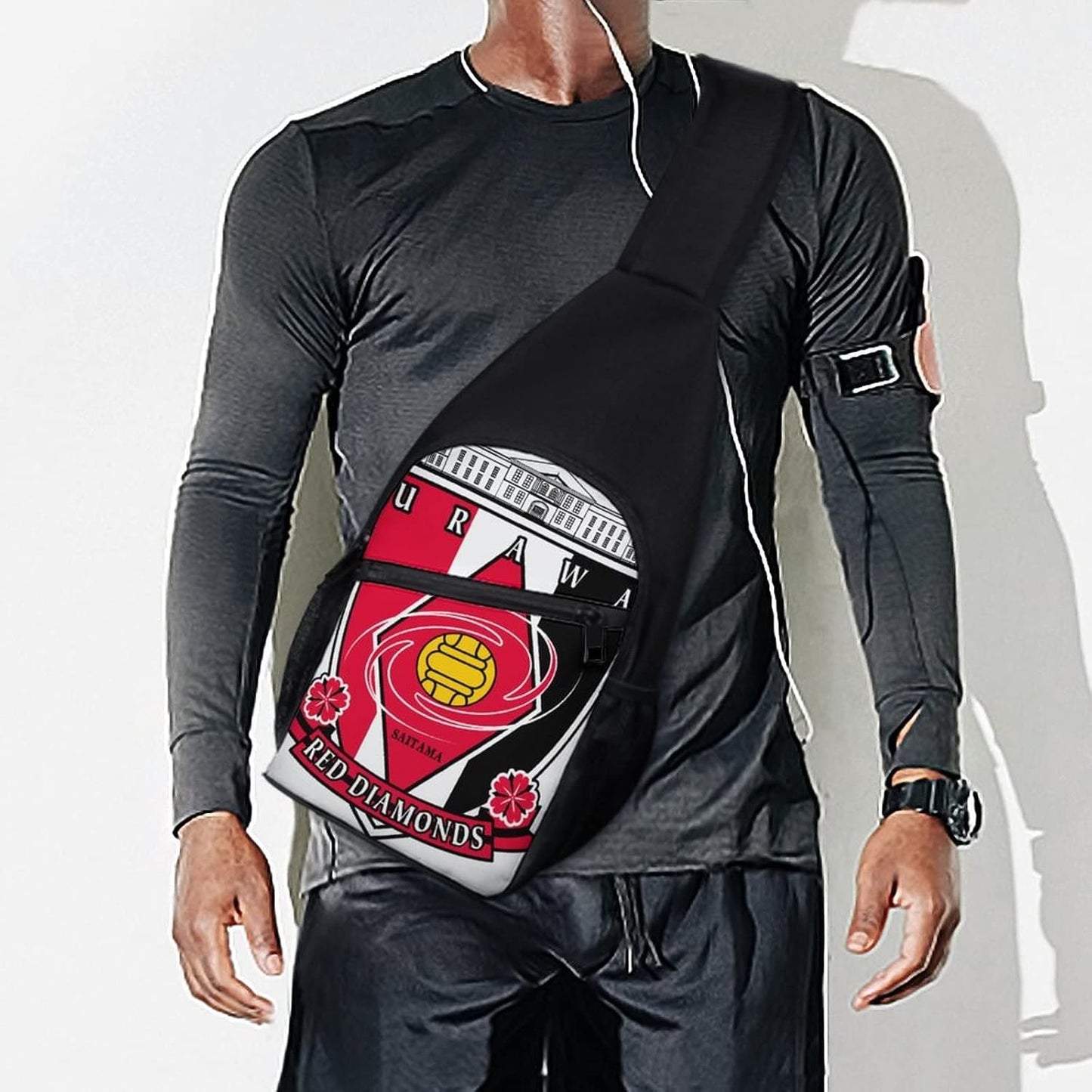 Urawa Red Diamonds Shoulder Bag, Crossbody Bag, Sports, Large Capacity, School Bag, Backpack Bag, Events, Anime, Moe Goods, Multifunctional, Work or School, Travel, Lightweight, Unisex, Gift