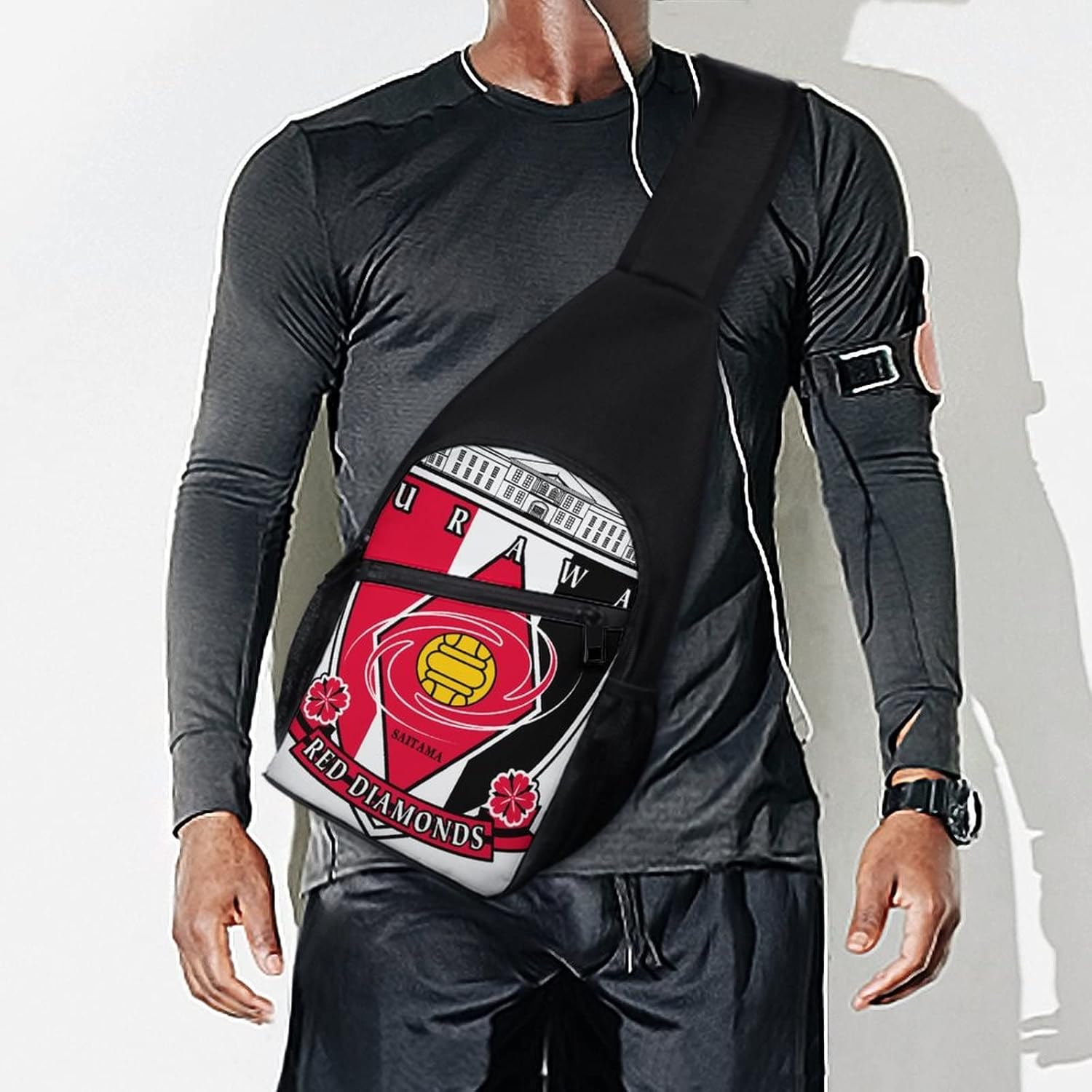 Urawa Red Diamonds Shoulder Bag, Crossbody Bag, Sports, Large Capacity, School Bag, Backpack Bag, Events, Anime, Moe Goods, Multifunctional, Work or School, Travel, Lightweight, Unisex, Gift