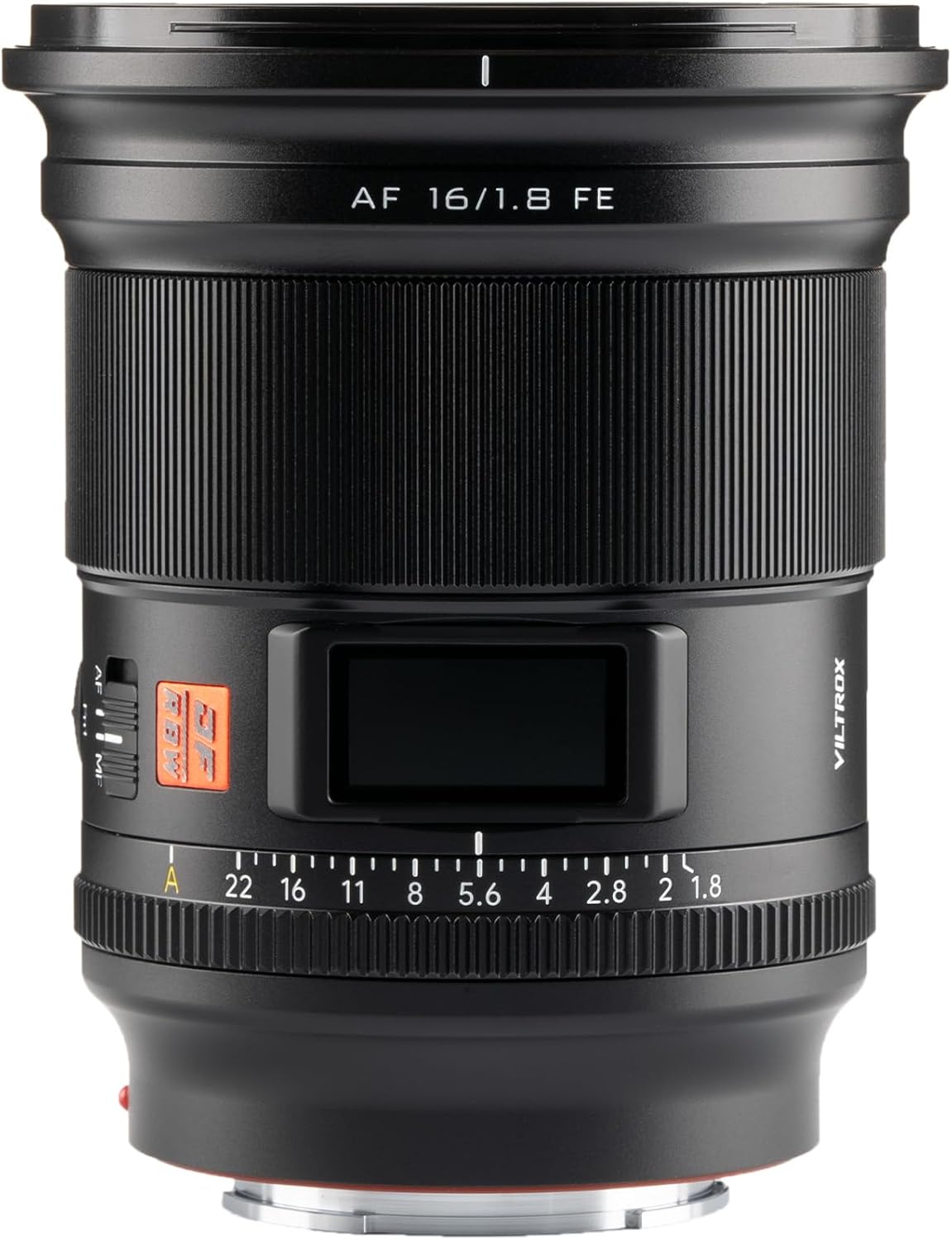 VILTROX AF 16mm F1.8 FE Sony E Mount Wide Angle Lens with LCD Screen Ultra Wide Angle Monofocal Lens Compatible with Sony Full Size α7II α7III α7RIII α7RIV α7RV α7S α7SII α9 α7CII α7C α7CR