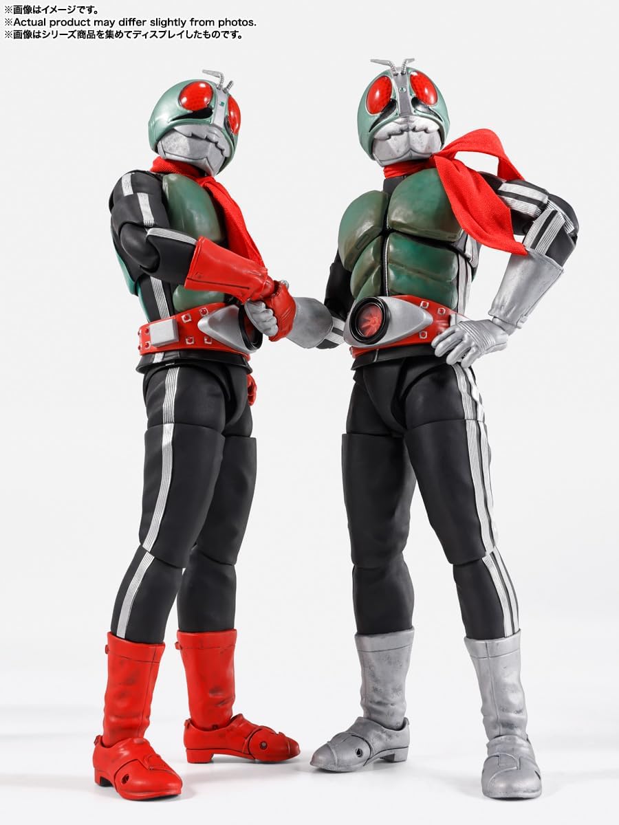 TAMASHII NATIONS S.H. Figuarts Kamen Rider New No. 2 Glorious Showa Rider Edition, Approx. 5.7 inches (145 mm), PVC & ABS & Fabric, Pre-painted Action Figure