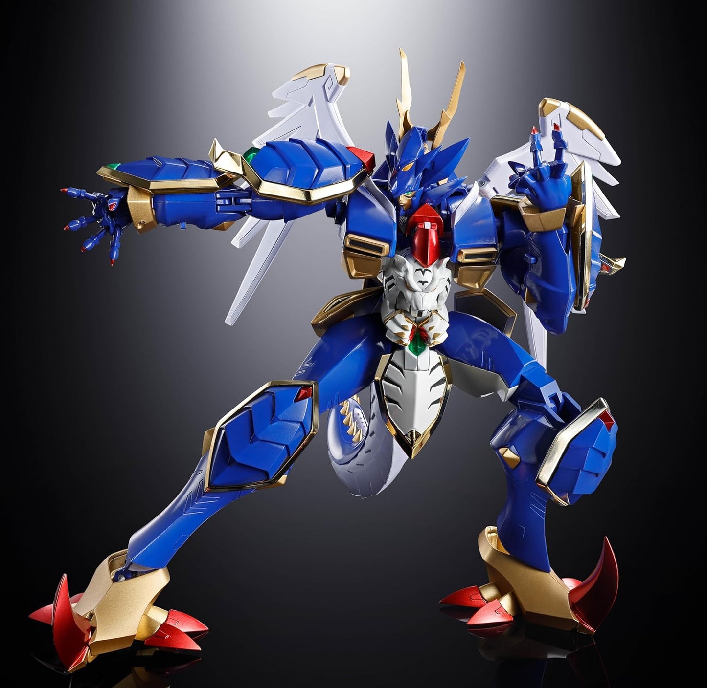 Tamashi Nations Soul of Chogokin Super Robot War OG GX-119 Ryuu-Oh, Approx. 8.3 inches (210 mm) & 7.9 inches (200 mm) Diecast, ABS & PVC Pre-painted Action Figure