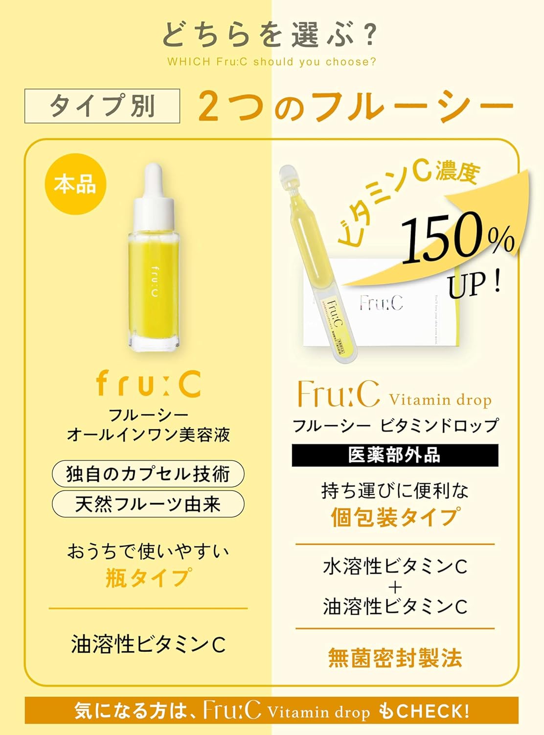 Fru:C Vitamin C Serum, Acquire LDK’S Best Poreless Effect Ever, White C Capsule for Improved Skin Transparency
