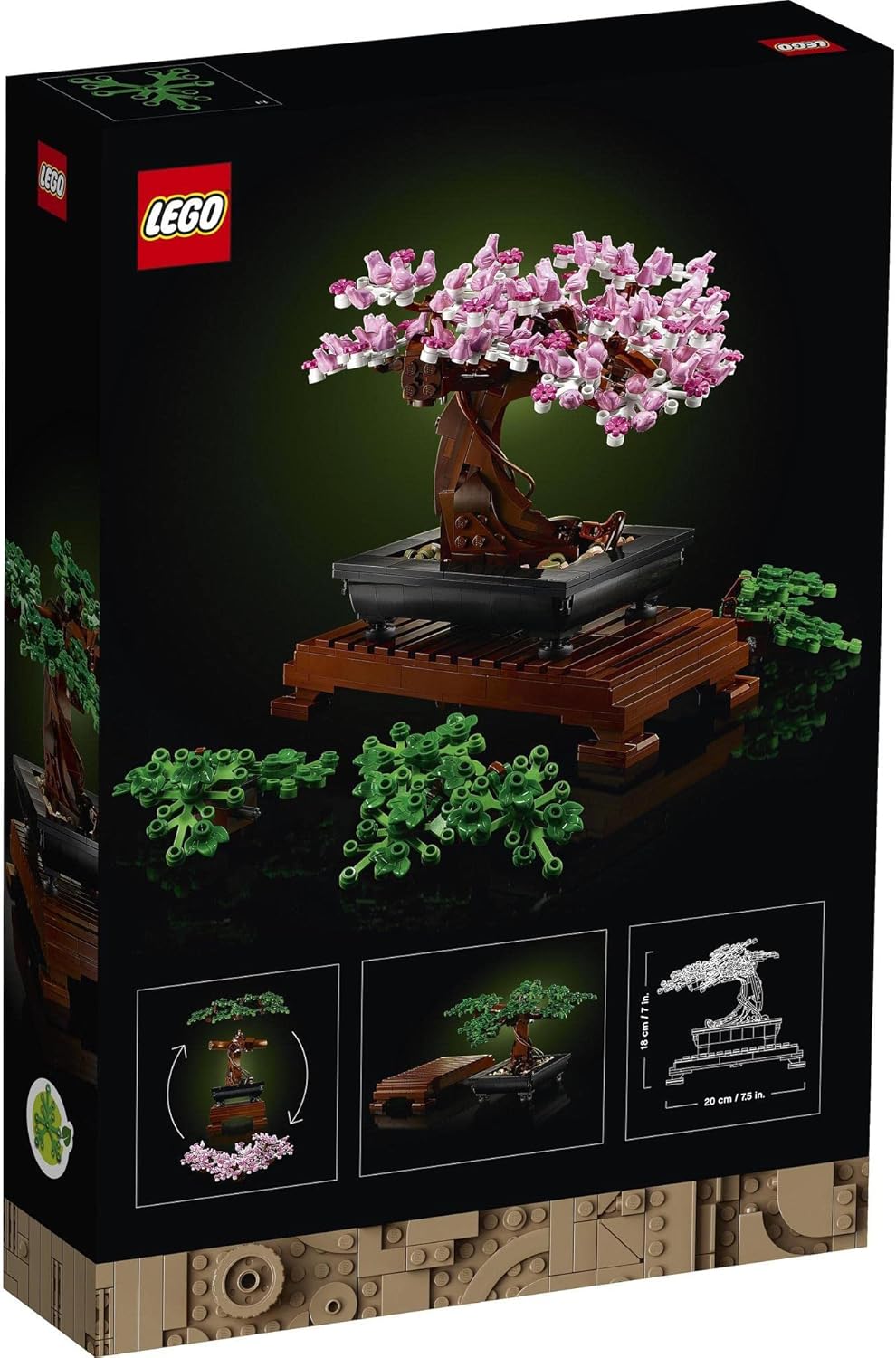 LEGO Botanical Bonsai Toy Building Block Birthday Present for Mother's Day Father's Day Male Female Indoor Plant Fake Greenery Interior Stylish Mother Father 10281