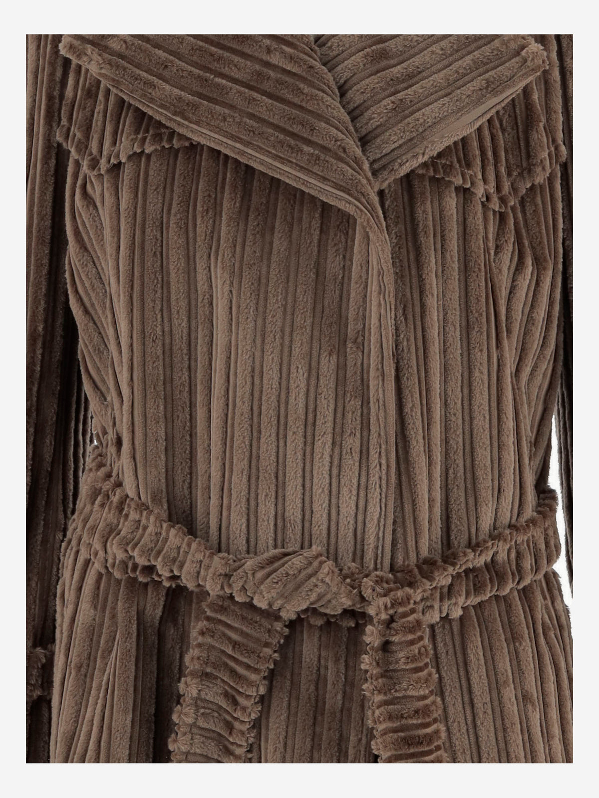 Tagliatore ベルト付きのタグリアトアリブベルベットコート - Image 7