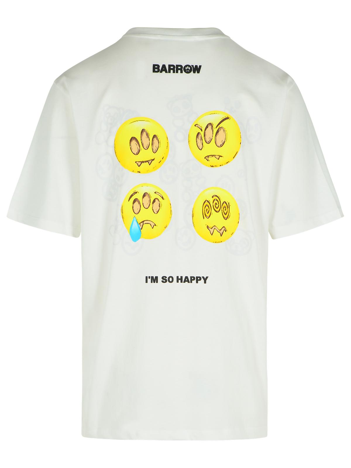 Barrow バローホワイトコットンTシャツ - Image 7