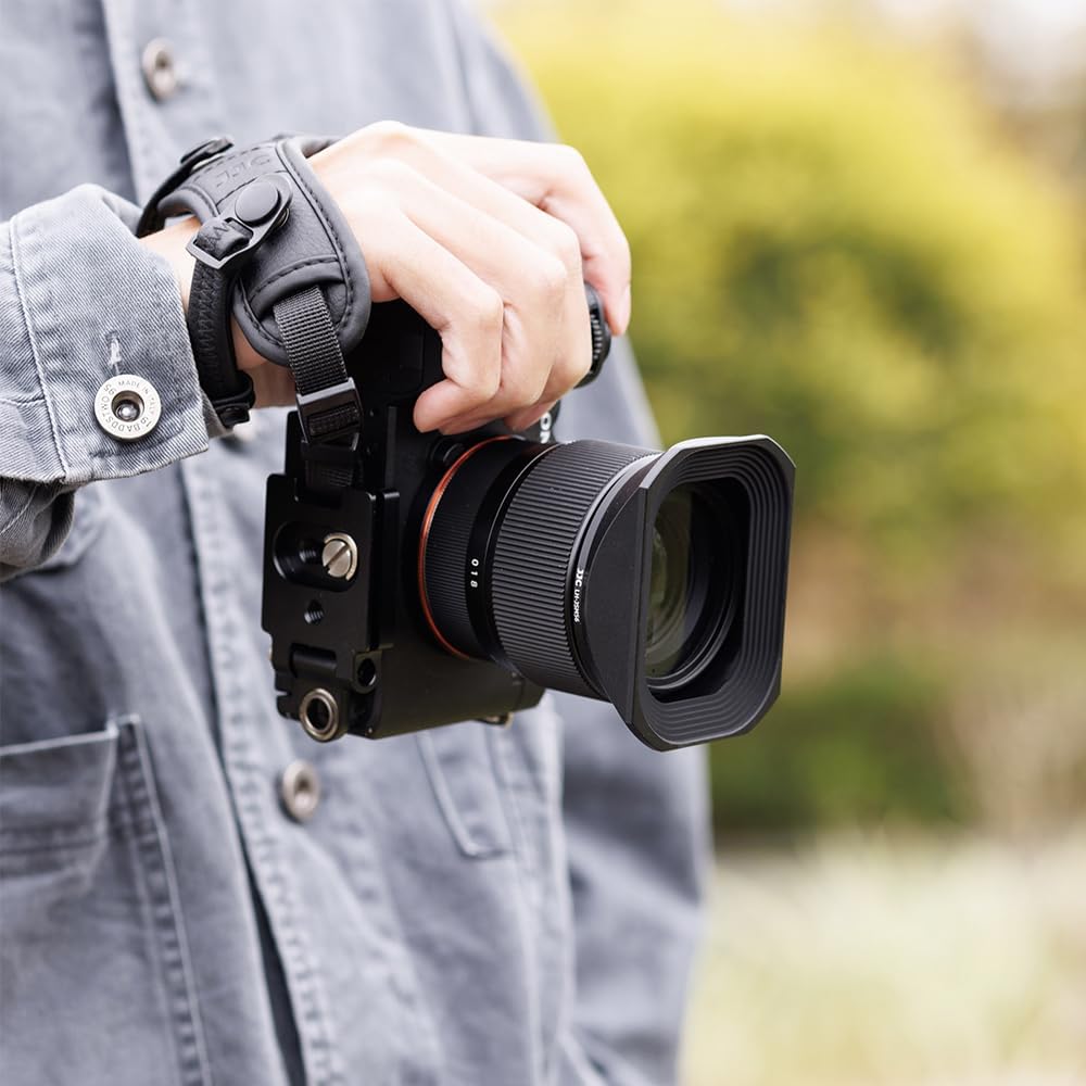 JJC SIGMA 18-50mm F2.8 DC DN Lens Hood [Aluminum] SIGMA LH-582-02 Compatible Lens Hood for Sony E/Fujifilm X/SIGMA L Mount 18-50mm F2.8 DC DN Lens Hood Sigma 18-50mm F2.8 DC DN Lens Cover [Cap