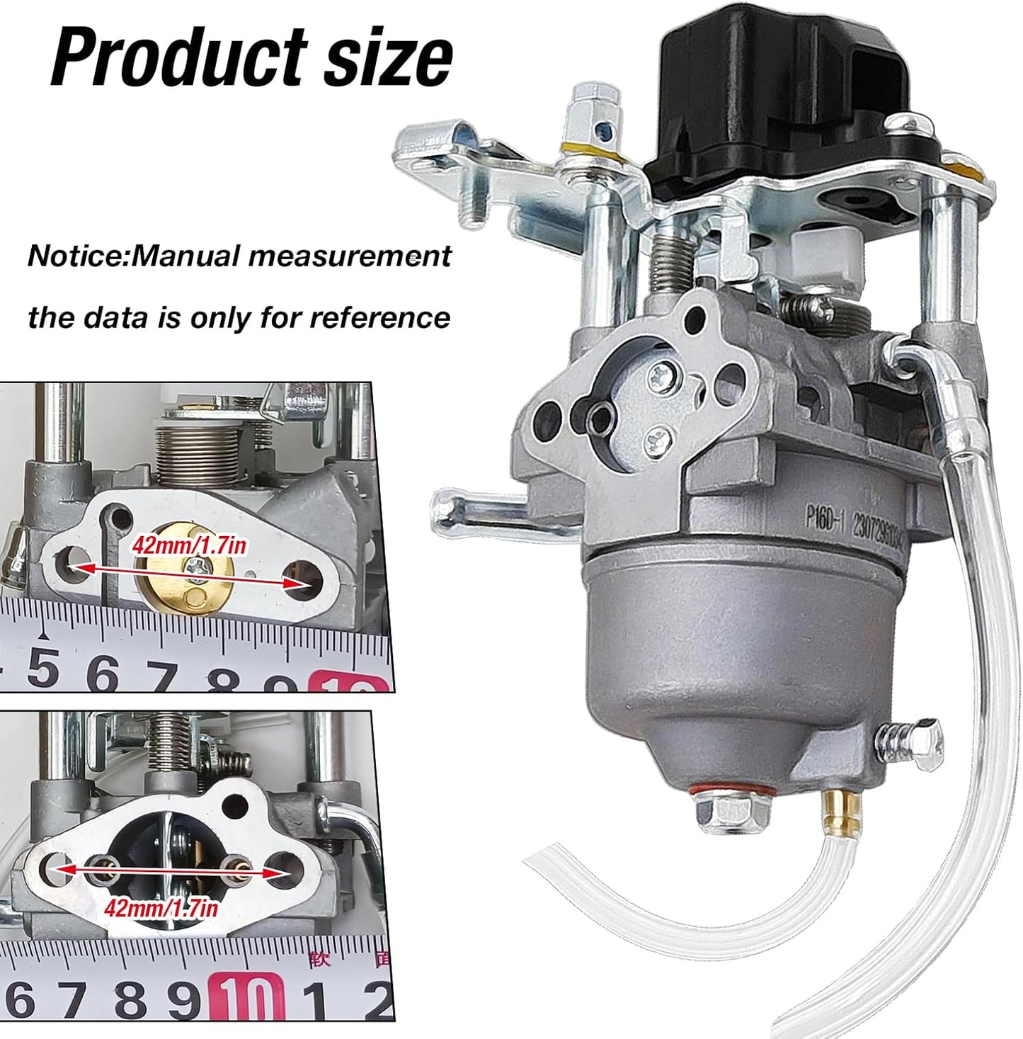 Carburetor Carburetor P16D Inverter Generator Replacement for Carburetor A-iPower SUA2000i 1600 2000W Inverter Generator