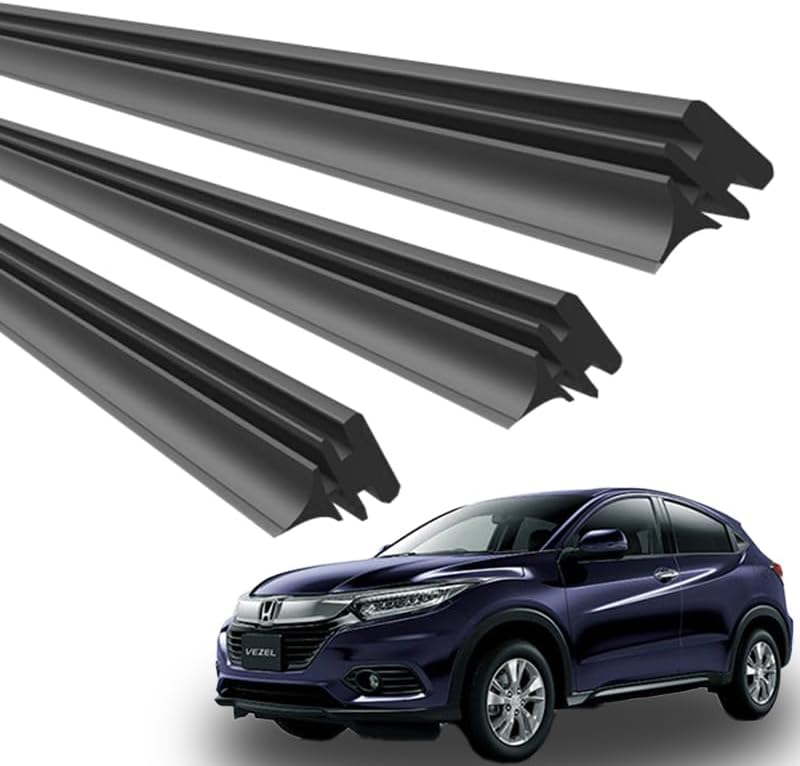 ProTorque Vezel Wiper Replacement Rubber RU1 RU2 RU3 RU4 Genuine Compatible Honda Honda Honda Genuine Compatible Driver Passenger Rear Set of 3 Custom Parts Replacement [Parallel Import]