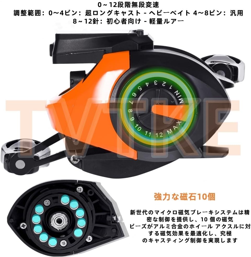 Baitcasting Reel Electric Fishing Reel Fly Fishing Reel Bait Reel Digital Display Smooth Winding Lightweight Large Resistance USB Rechargeable Solar Powered Left/Right Handle Maximum Drag Easy