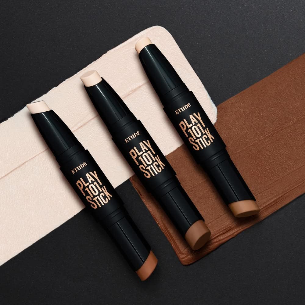 ETUDE [Etude Official] Play 101 Stick Duo #01 / Nose Shadow/Highlight/Shading/Natural/Contour Makeup, 1pc (x1)