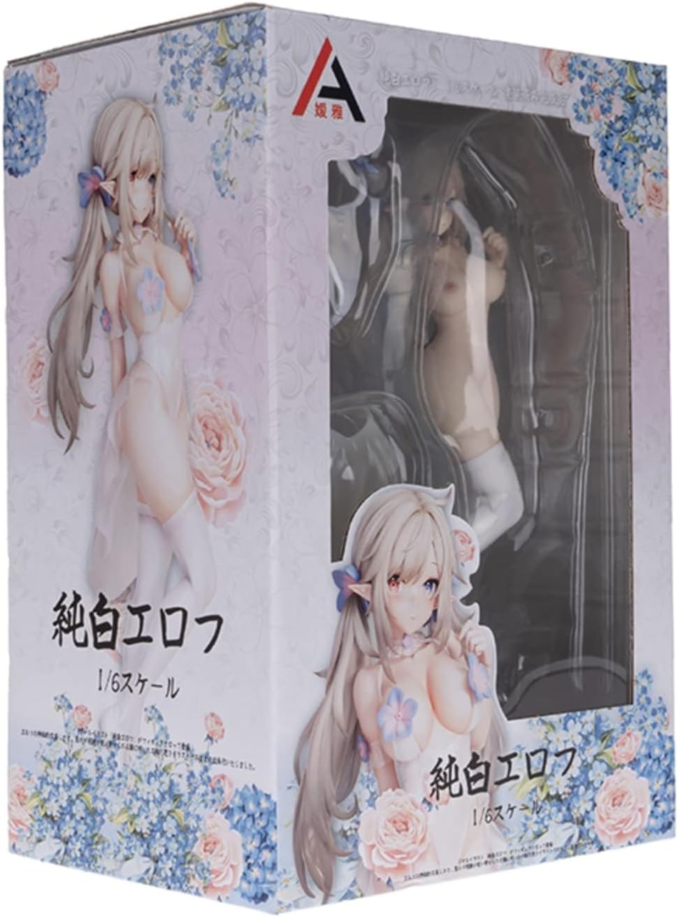 Pure White Elf Erotic Big Tits Figure, Soft, 25cm/9.84in Sexy Anime Girl, Uncensored Sexy Action, Hentai, Painted Finished Product