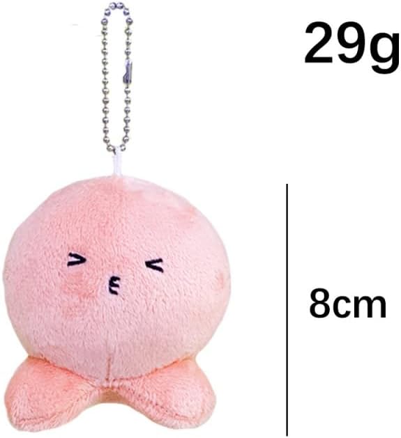 HIYOKU Anime Plush Toy 7.9 inches (20 cm), Cute, Soft, Fluffy, Body Pillow, Toy, Students, Sleeping, Warming Hands, Figurine, Anime Goods, Moe Goods, Fashionable (Pink Octopus)