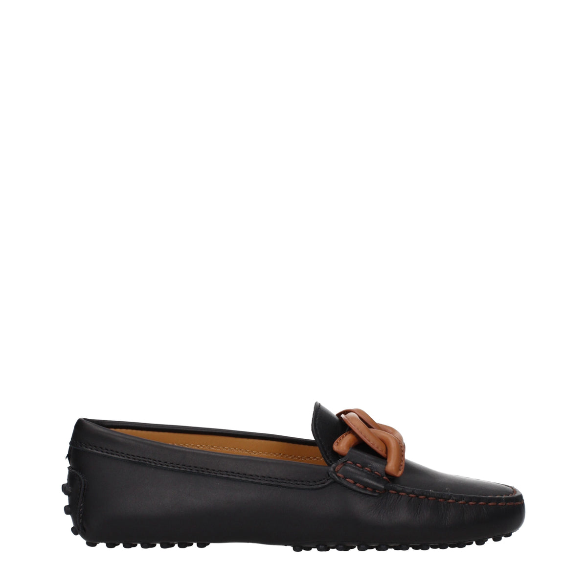 Tods トッド 'S Mocassini女性スキンブラック/ブラウン - Image 7