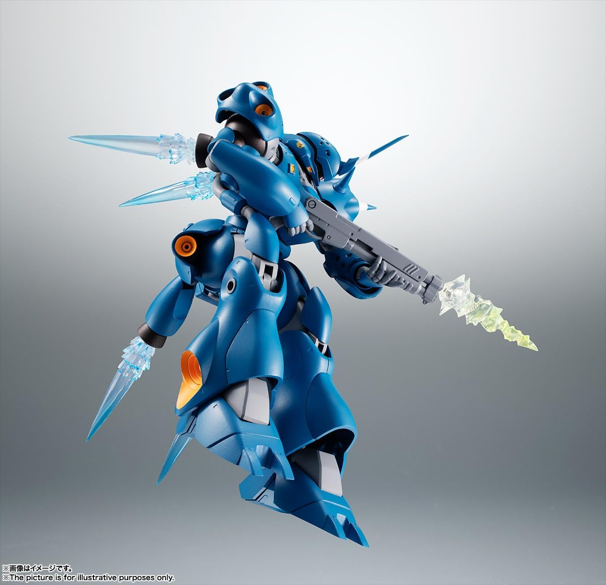 TAMASHII NATIONS Robot Spirits, Mobile Suit Gundam 0080, War in the Pocket, MS-18E Kempher Ver., A.N.I.M.E. (Resale Version), Approx. 5.1 inches (130 mm), ABS & PVC, Painted Action Figure