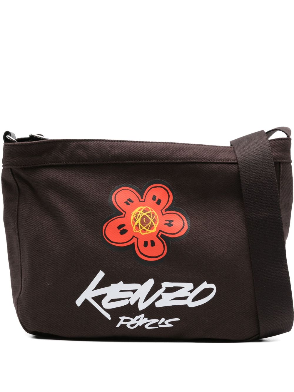 Kenzo Kenzo Futuraロゴコットンクロスボディバッグ - Image 7