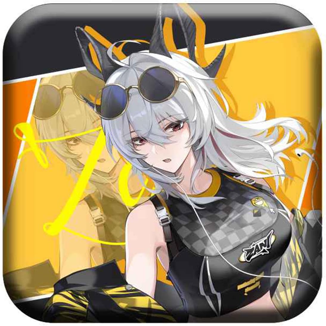Ninsho Merchandise Korea Collaboration Activity Zanny Goods Narasho Brand Acrylic Stand Key Holder Can Badge Lucky Bag Set Cute Game Anime Moe Goods Cosplay Accessories Birthday Present Present (Zany + Brandt 6 Piece Set)