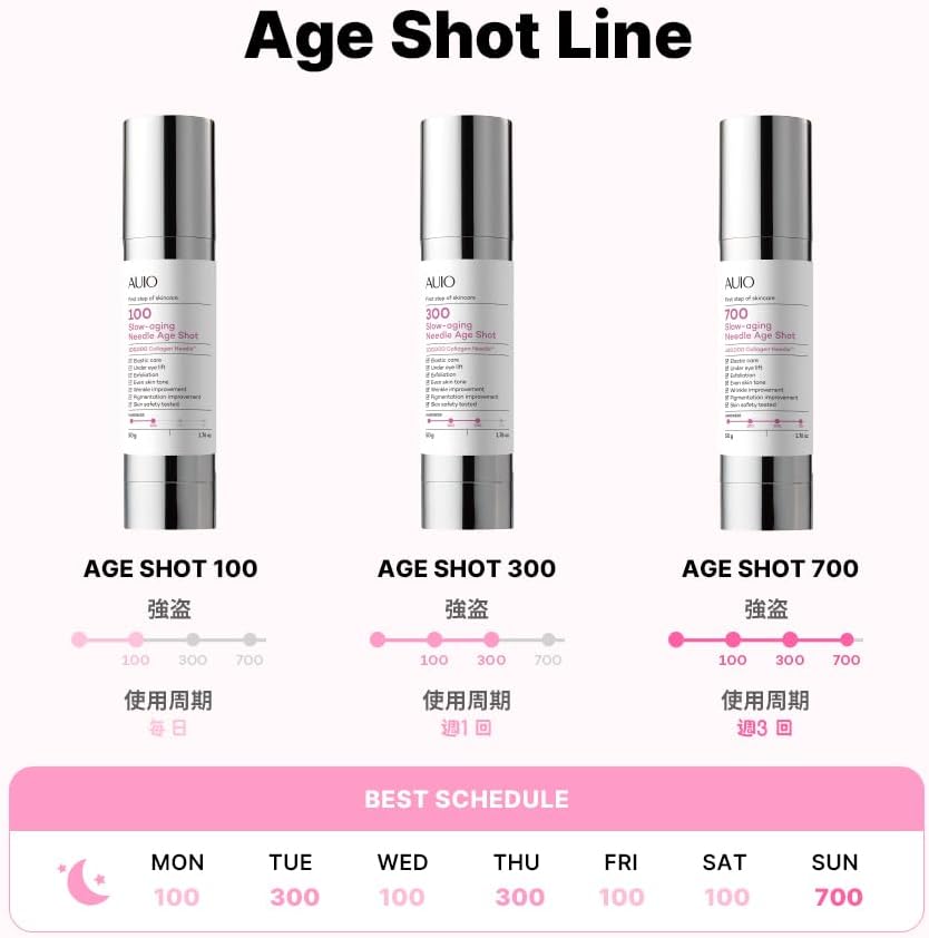 AGE SHOT 300 Wio Slow Aging Needle Age Shot 300 Pores Skin Care Needle Shot Wrinkle Elasticity Formulated Korean Cosmetics Korean Cosmetics