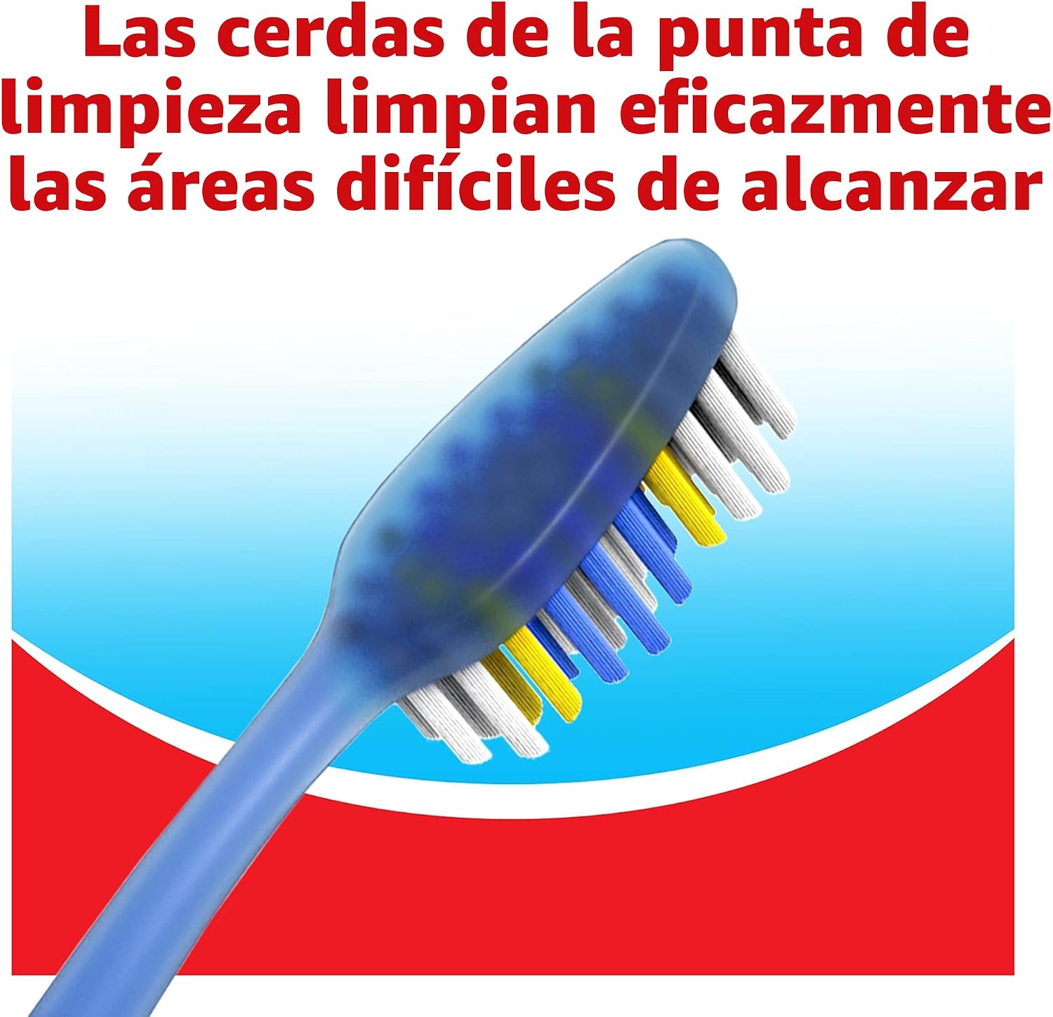 Cepillo de dientes Colgate Extra Clean, cepillo de dientes suave para adultos, 6 unidades (paquete de 1)