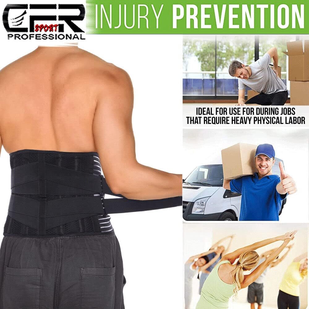 Back Support Lumbar Fixer Pain Relief Lumbar Support Belt Sciatica Men Women (L)