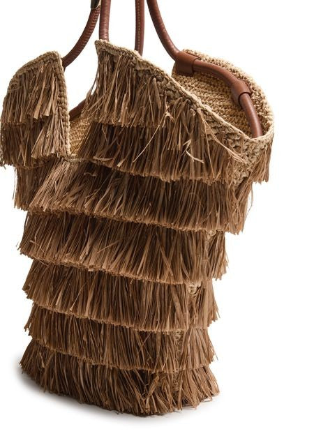 ZIMMERMANN Goldentime medium fringed tote bag - Image 7