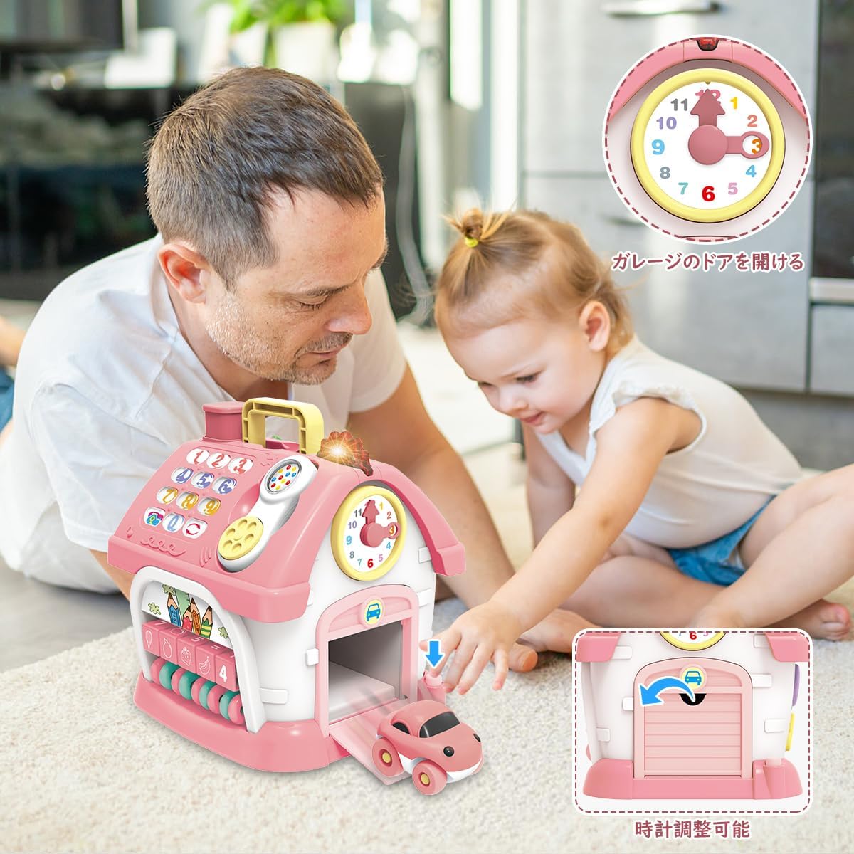 REMOKING Multi-functional Baby Toy Montessori Educational Toy/Finger Play/Development Sound and Light 0 Years 1 Year 2 Years 3 Years Baby Toy Car Toy Piano Christmas Gift Kindergarten Teaching Tool