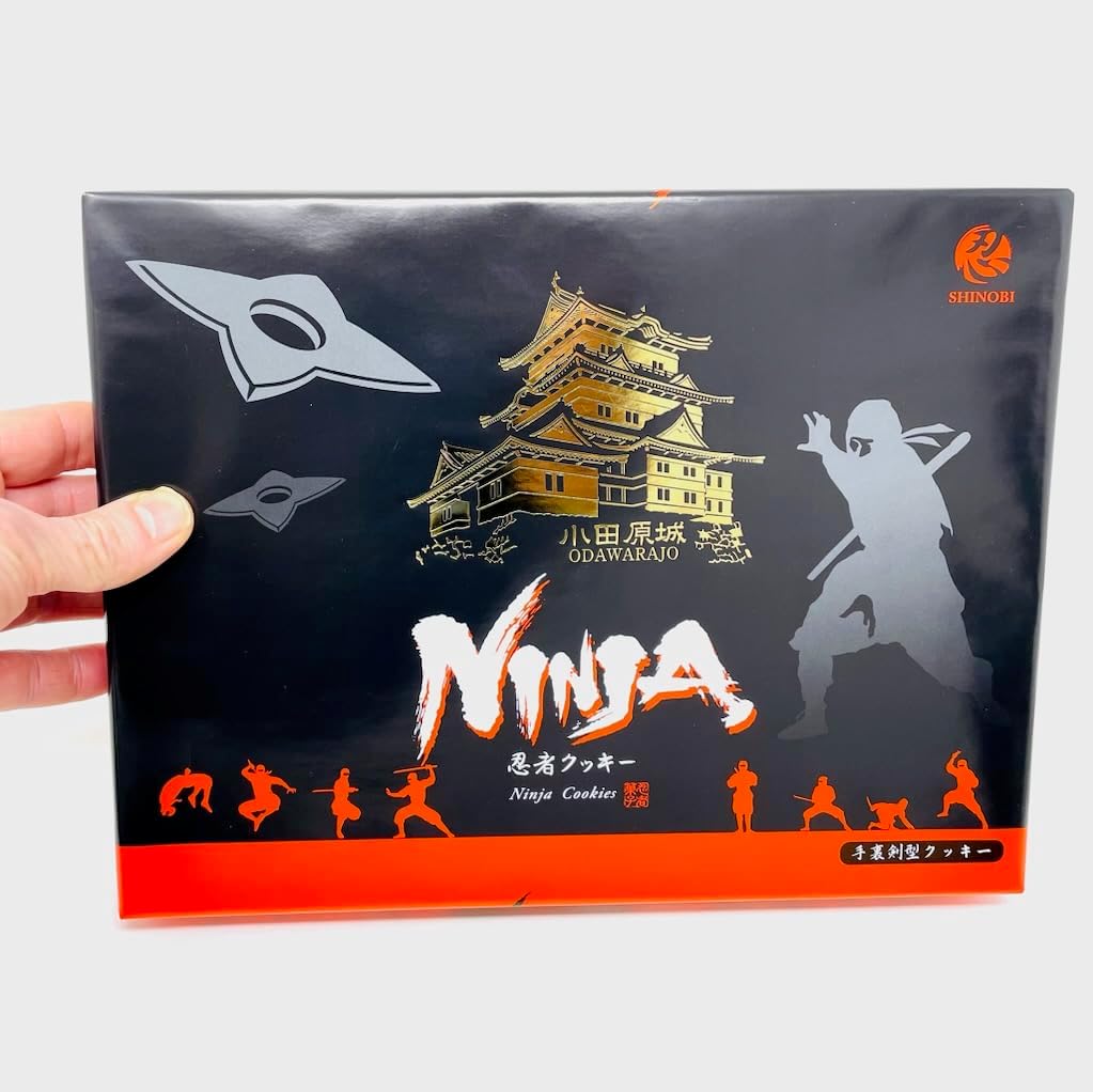 Odawara Castle Cookies Ninja Cookies 2 Boxes (12 Pieces per Box) [Odawara Castle Souvenir] Shuriken-Shaped Cookie [Room Temperature]